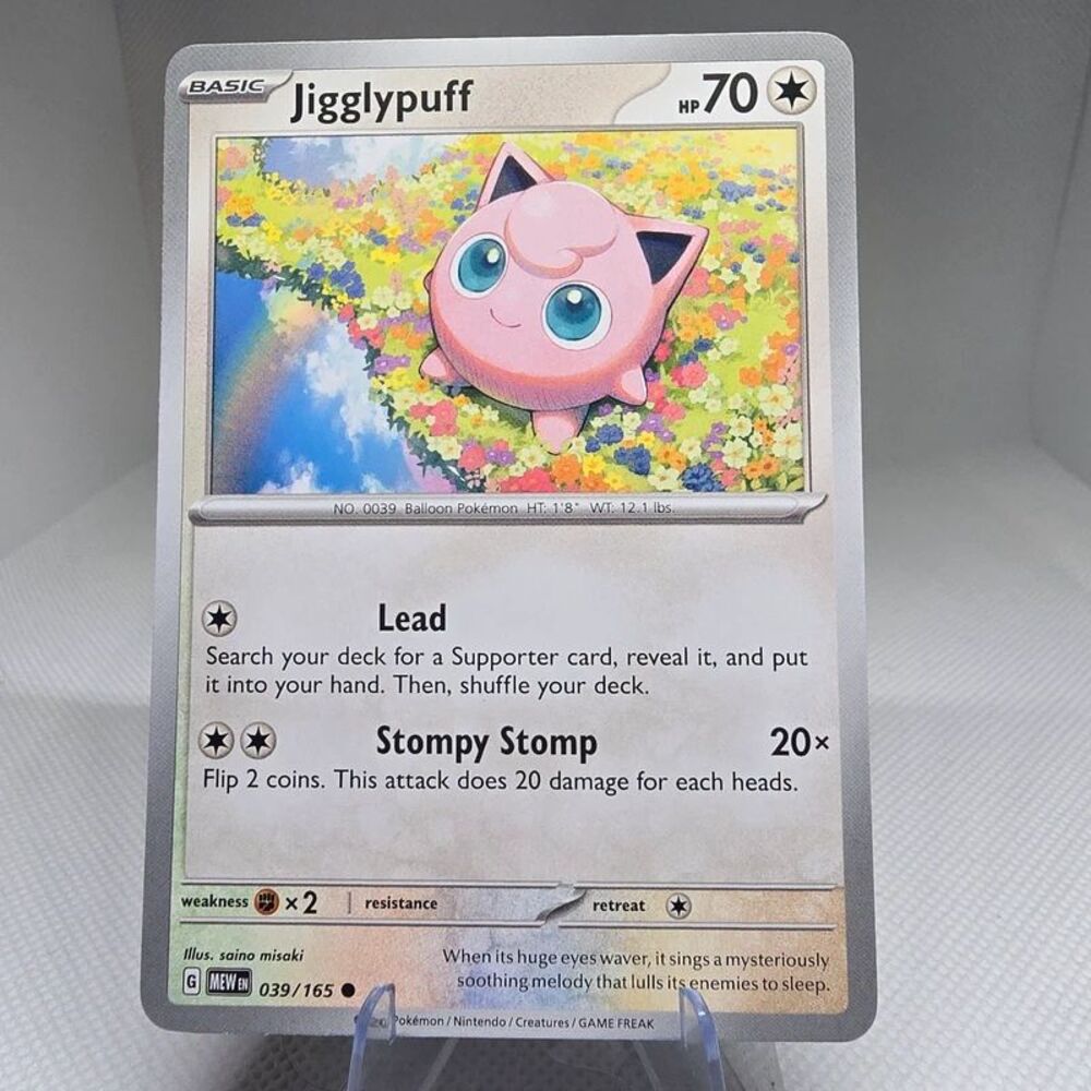 Jigglypuff 39 pokemon scarlet & violet 151 mew